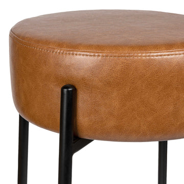 Paola Modern Metal/Bouclé Cushioned Counter & Bar Stool - JONATHAN Y